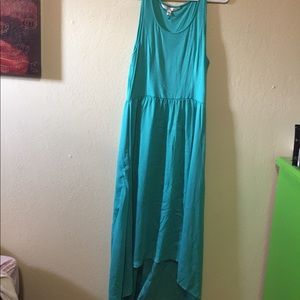 Long elegant green dress
